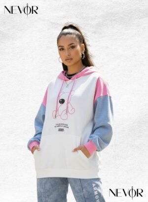 Girls’ Two-Tone Hoodie (One Size)